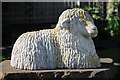 Sheep carving in Shipston-on-Stour