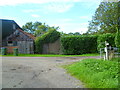 Junction of footpath and bridleway at Claylands Farm