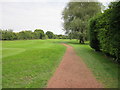 SJ4873 : Footpath through Helsby Golf Club by Jeff Buck