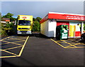 Hovis lorry and Salvation Army donations bin, High Street, Newbridge