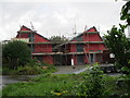 Dau dŷ ffr?m goed newydd - Two new timber framed houses