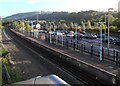 Footbridge view of Newbridge railway station