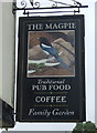 Sign for the Magpie Inn, Little Stonham