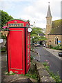 Decorated Ex-Phone Box St Ives Cornwall