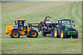 Baling the grass on Meadow View Farm