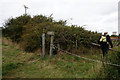 Coastal path at South Thorness Farm