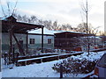 Frogmore Paper Mill under snow