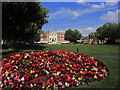 Warrington - Town Hall & flower garden