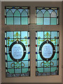 TL1507 : First World War Memorial Window on display in the Museum of St Albans by Chris Reynolds