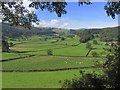 View SW along Pengwern Vale near Llangollen