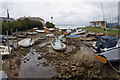 Gurnard Luck (stream) enters Gurnard Bay