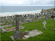 SW5140 : Barnoon Cemetery St Ives by Rod Allday