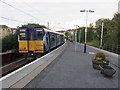 Cathcart station - train leaving for Glasgow Central