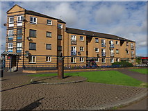 NS4969 : Clydebank - apartment block on Argyll Road by Peter Whatley