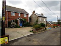 Warning - overhead cables, Church Road, Havenstreet, Isle of Wight