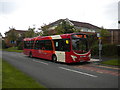 Bus on Gorse Covert Road, Gorse Covert