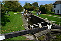 Lock beside the road bridge at Wootton Rivers