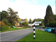 TL0300 : Traditional signpost in Belsize, Hertfordshire by Malc McDonald