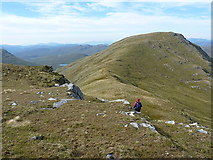 NH0542 : High on Beinn Tharsuinn's west ridge by Richard Law