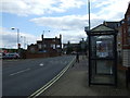 Bus stop and shelter on Station Road East, Stowmarket