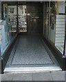 Terrazzo and marble floor to passage between shops, Warwick Market Place