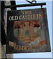 Old Castle Inn name sign, High Street, Abersychan