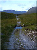 NH0241 : Ford on the track east of Loch an Laoigh by Richard Law