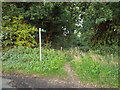 Public footpath near St Albans