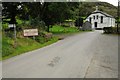 Road entering Cwrt-y-Cadno