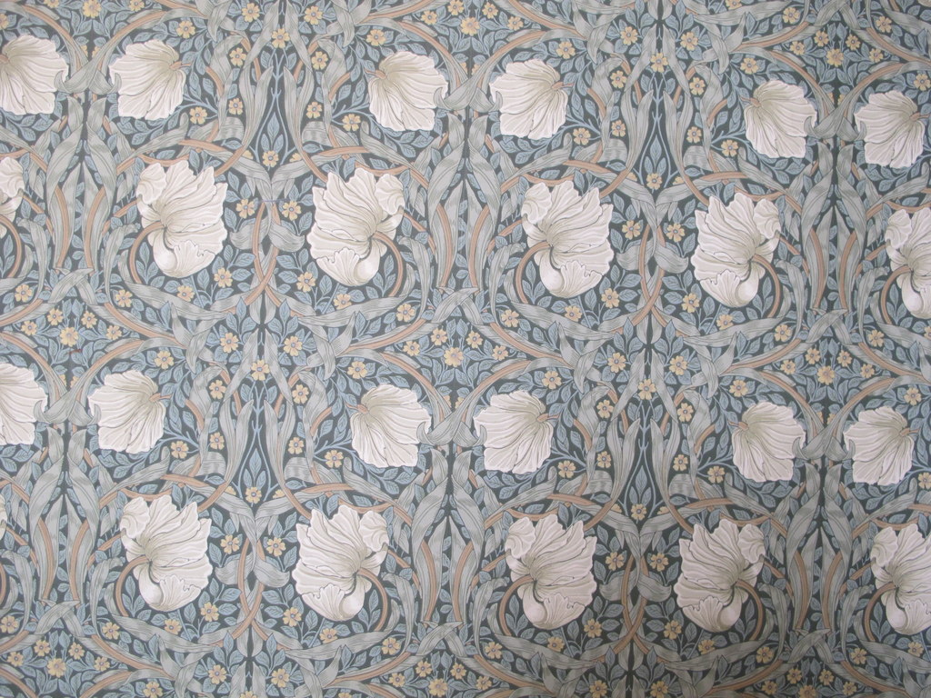 William Morris “Pimpernel” wallpaper,… © David Hawgood :: Geograph