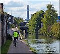 Cycling along the Birmingham & Fazeley Canal