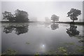 SO8844 : Croome River on a misty morning #1 by Philip Halling