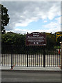 TQ6395 : Hutton Recreation Grounds sign by Geographer