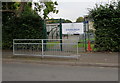 Entrance gate to Newburgh Primary School, Warwick