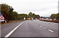 SO9126 : M5 approaching roadworks near Hardwicke by J.Hannan-Briggs