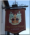 Sign for the Crown Hotel, Lockerbie