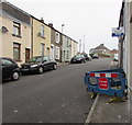 Rifle Street footway closed, Blaenavon