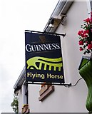 G4433 : The Flying Horse (2) - sign, Cloonascoffagh near Dromore West, Co. Sligo by P L Chadwick