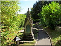 Distinctive memorial in Holy Trinity churchyard, Brimscombe