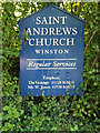 Saint Andrews Church sign