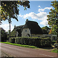 Knapwell: plaster and thatch