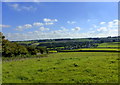 View down the hill to Elham