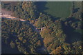 Building and chimney at Hendre Quarry: aerial 2015