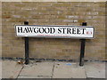 TQ3781 : Sign for Hawgood Street E3, London Borough of Tower Hamlets  by David Hawgood