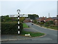 Old direction sign, Cumwhinton