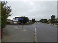 Cycle ways turn left off Larmour Road