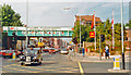 Northward on Green Lanes at Harringay Green Lanes station, 1993