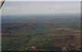 From north of Bala across Coed Penmaen-mawr, and up Mynach River: aerial 2015