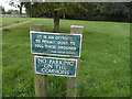 Signs on Winchmore Hill Common