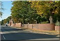 North Road with the wall of West Retford House